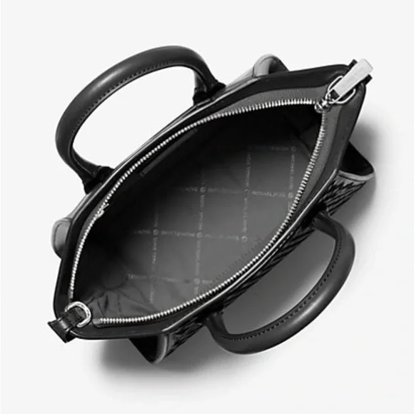 MICHAEL Michael Kors Avril Woven Satchel - NWT - Picture 2 of 9